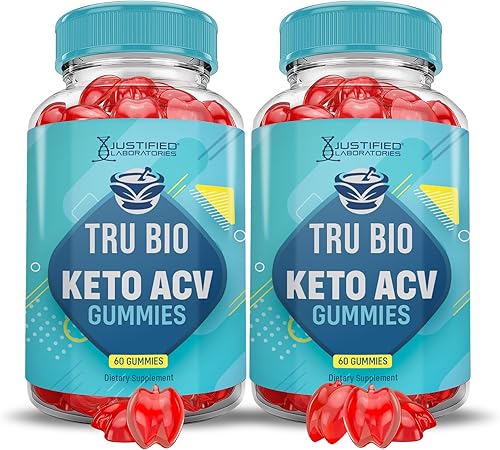 Tru Bio Keto Gummies 1000 mg ACV con jugo de granada raíz de remolacha B12 120 gomitas