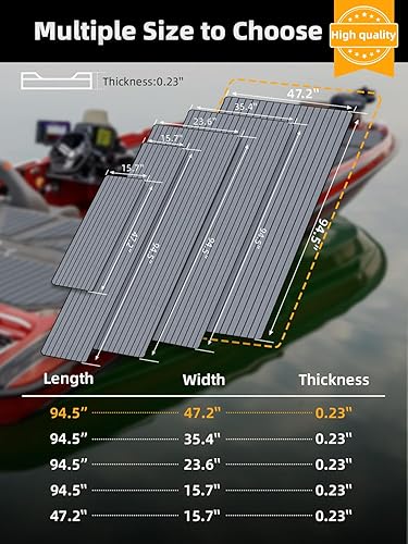 Vista 6 de FOCEAN Suelo de lancha de espuma EVA, cubierta de lancha, teca sintética, para suelo marino, para lancha motora, caravana, yate, kayak, tabla
