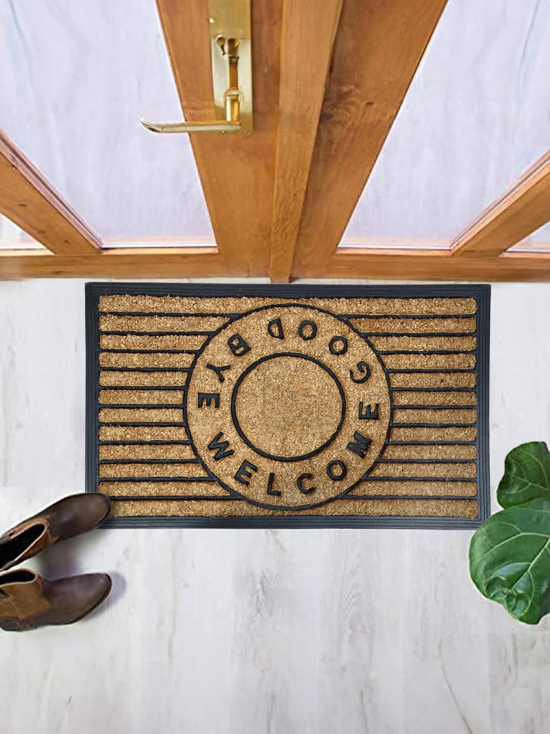 Cortina Coir Anti-Slip with PVC Back Doormat for Indoor, Outdoor, Patio, Home and Office, Weatherproof 7400 GSM, Large and Thick (45cm x 75cm, Welcome-Good Bye) (B0CX27KBHF) Amazon Price History, Amazon Price Tracker