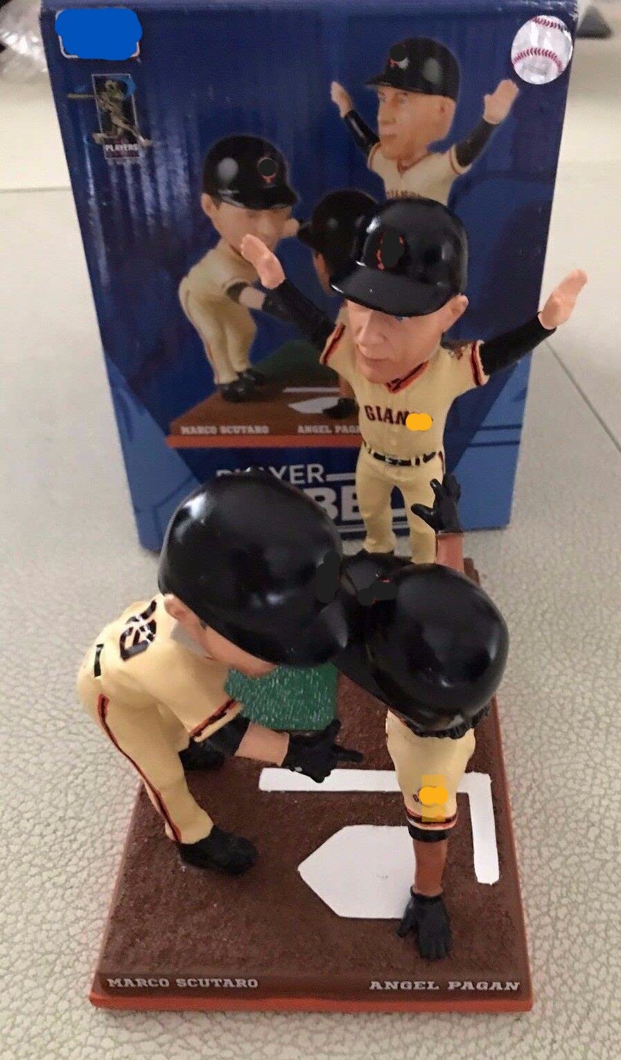 Triple Player Angel Pagan Marco Scutaro Tim Flannery San Francisco Bobblehead #41/144