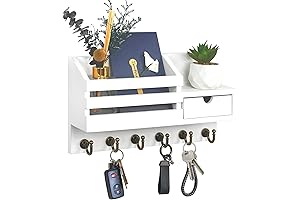 Mountable Key and Mail Organizer For Wall Decor