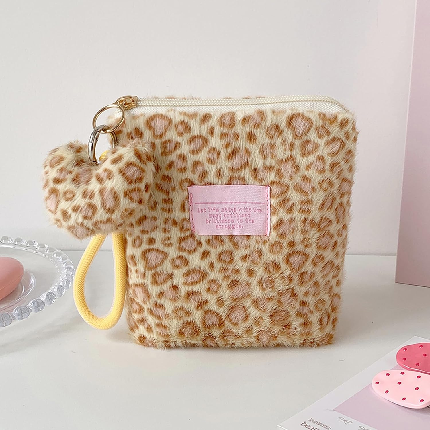 Animal Print Vanity Bag, Skincare and Cosmetic, Blue image 5