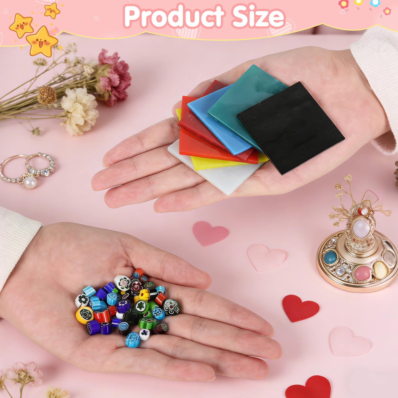 4 Beutel (112g) COE90 Farbglas für Mikrowellenofen, Millefiori-Glas, Grobes Glasfrit, Confetti Glas, verschiedene Glasreste, ideal für DIY-Projekte, Mosaik- & Schmuckherstellung sowie Glasmalereien
