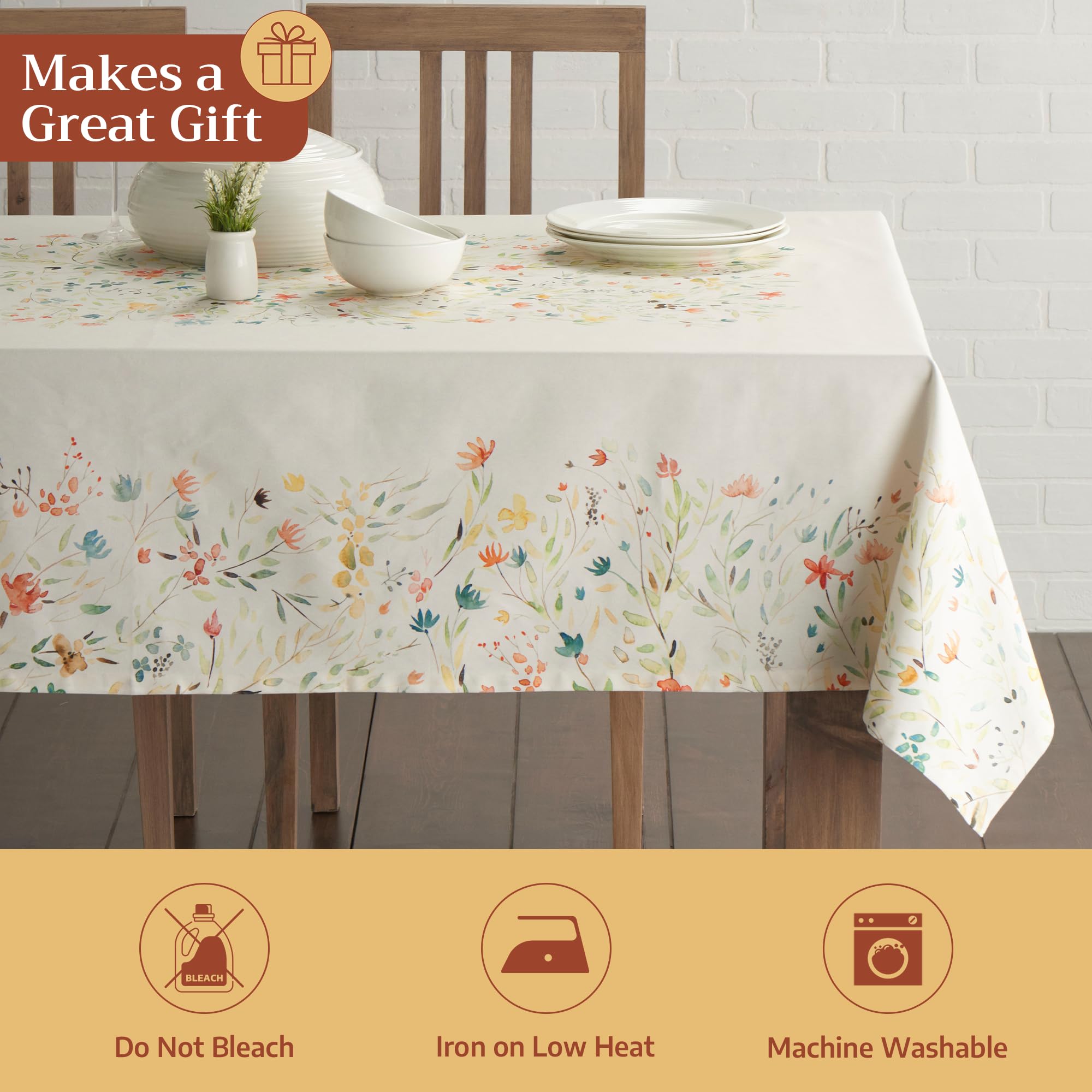 Amazon.com: Maison d' Hermine Table Cloth Rectangle Table 100