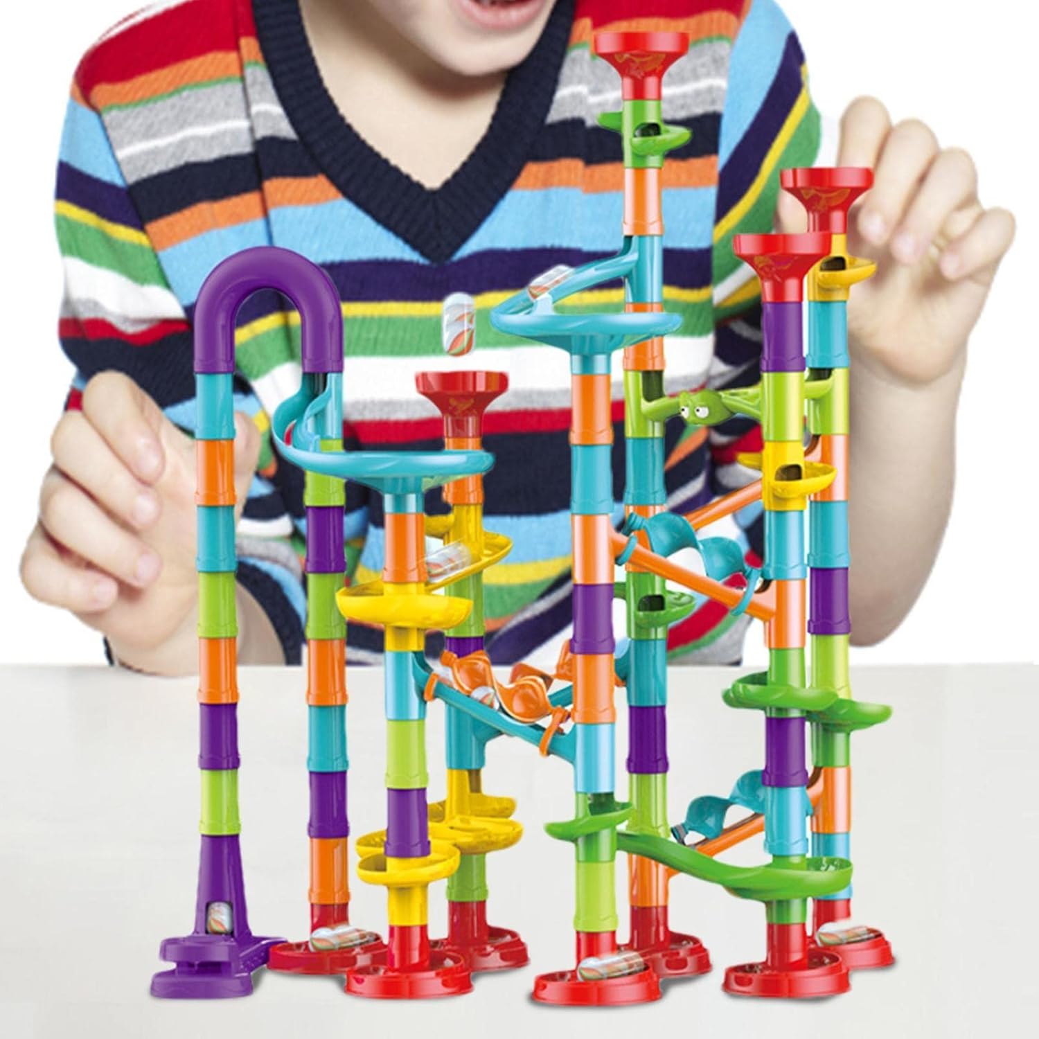 Eastuy Marble Maze Game Brain Teaser Building Set for Children Above