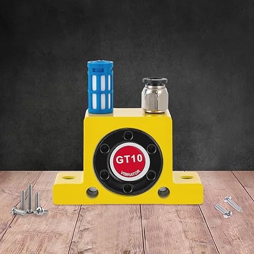 Miniatura 7 de Vibrador de turbina neumática GT10, Vibrador de turbina de aire industrial, Vibradores de turbina de alta velocidad de alta velocidad con