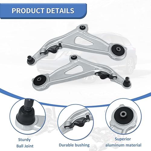 Miniatura 3 de MS301217 MS301218 545013JA0A 545013JA0C Brazo de control inferior delantero izquierdo derecho con rótula de repuesto para Nissan Pathfinder