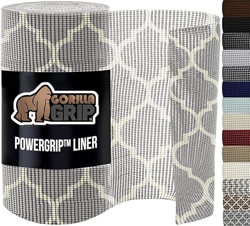 Miniatura 30 de GORILLA GRIP powerGRIP - Forro para estante de cajón y gabinete, agarre grueso y fuerte, forros no adhesivos que protegen armarios de cocina