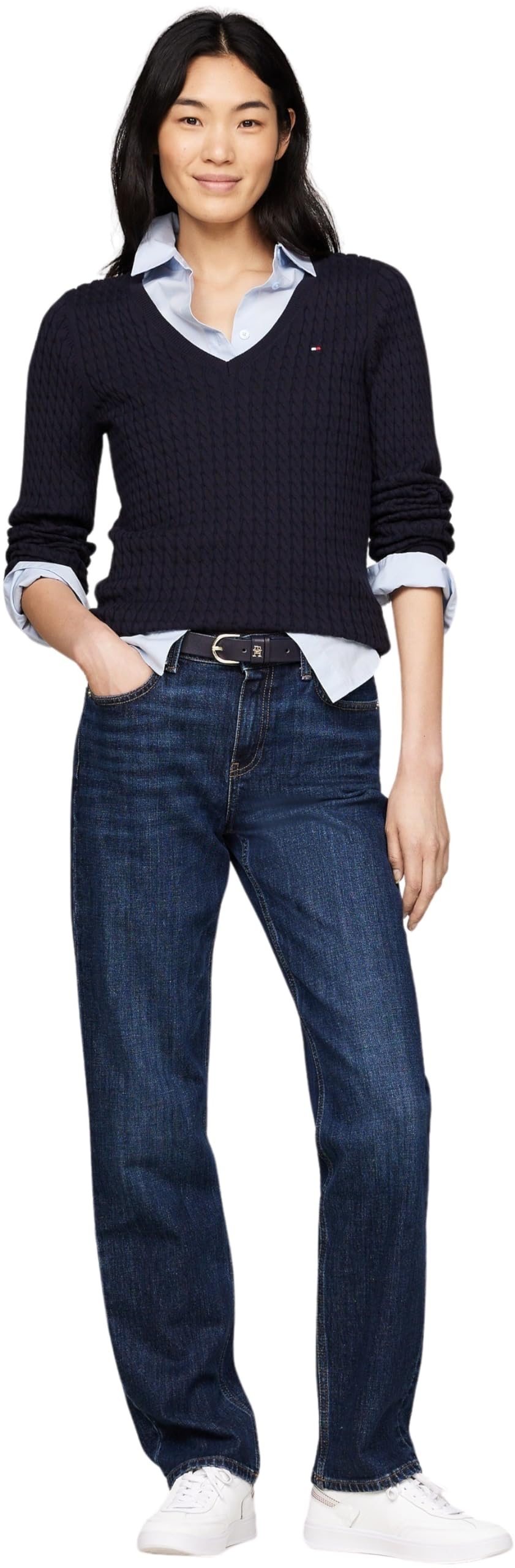 Tommy Hilfiger Jersey Mujer Cuello de Pico