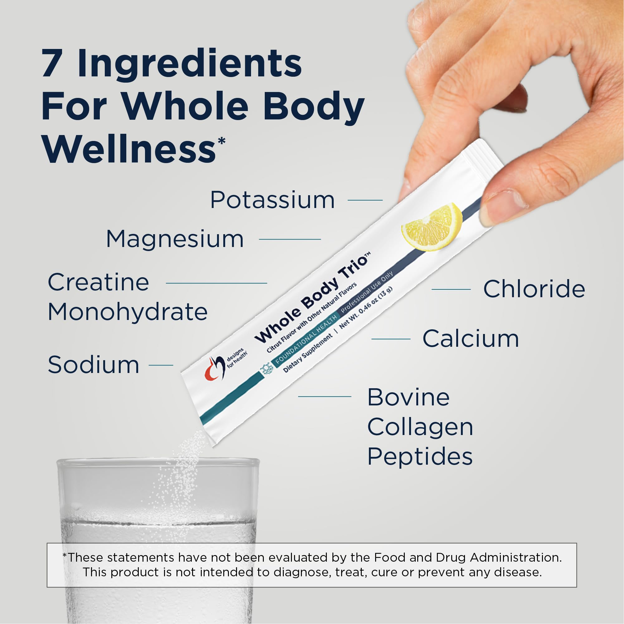 Designs for Health Whole Body Trio, Collagen + Creatine, 30 Stick Packs — Amazon image 3