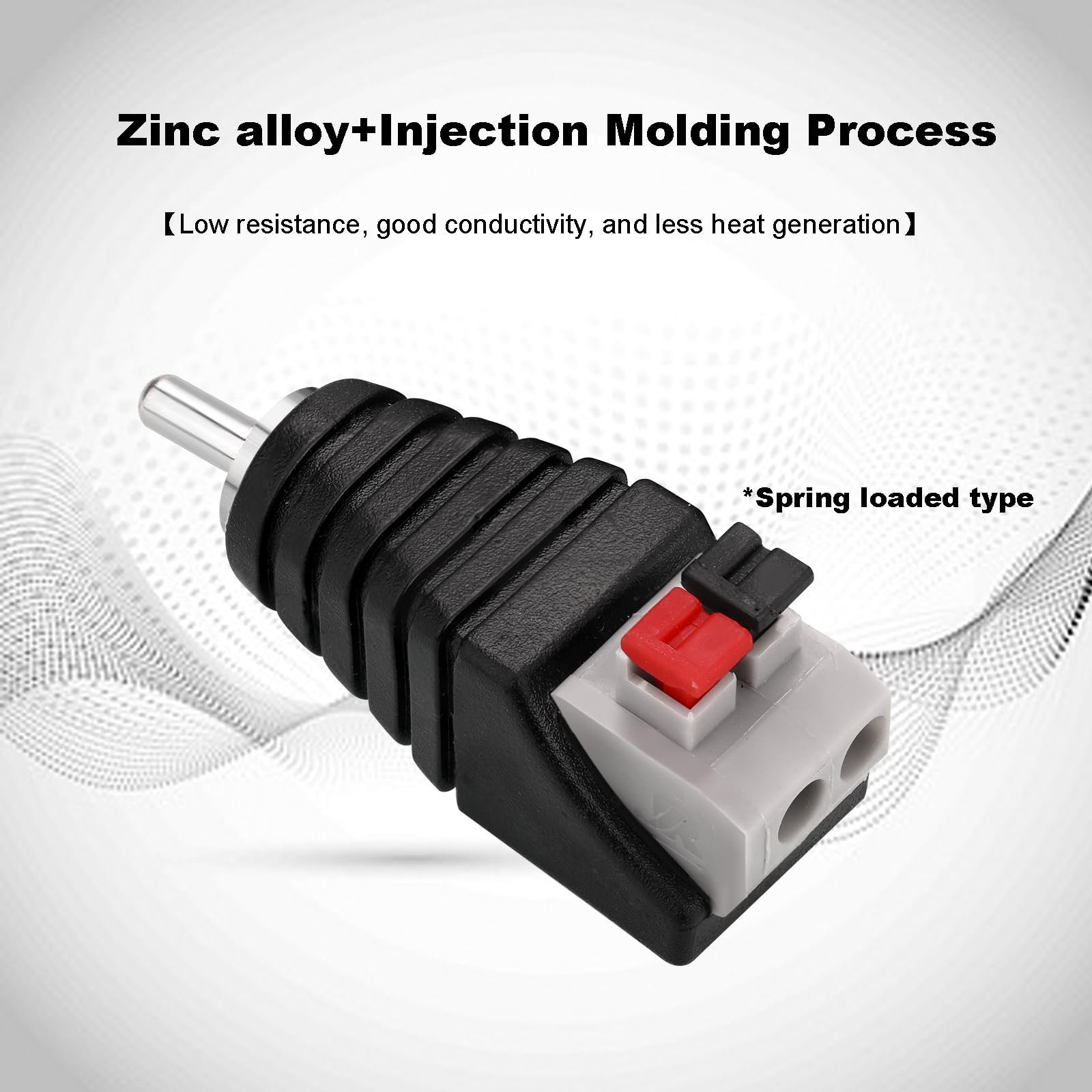 Adattatore Audio Spina Altoparlante LS > Presa RCA Frizione Scatola - Foto 4