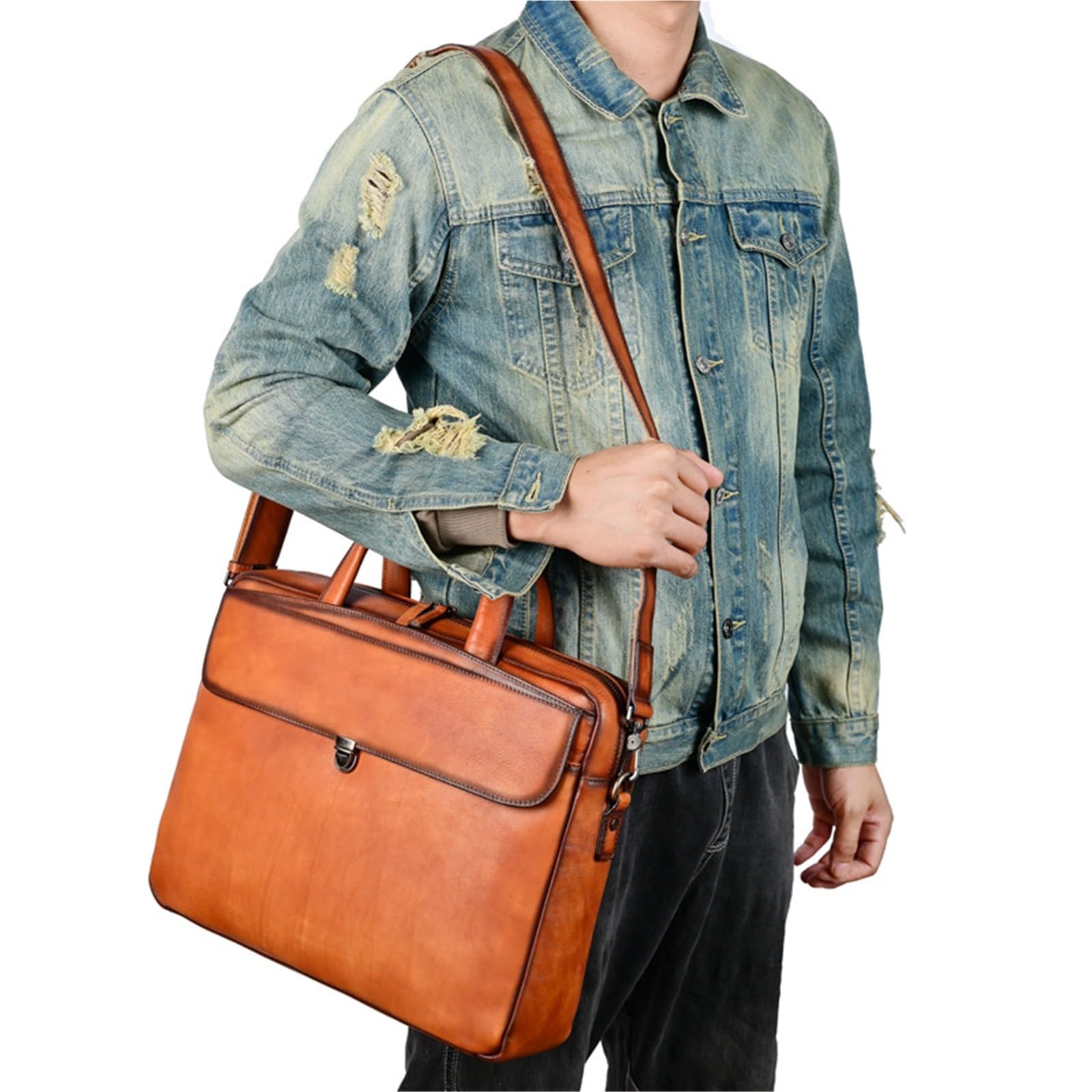 borsa a tracolla Borsa in pelle per uomo Borse per laptop in