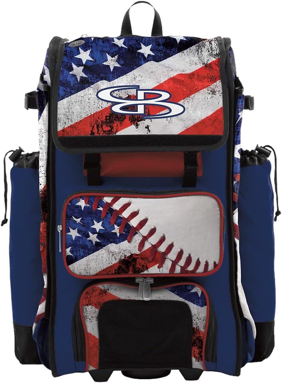 Boombah Catchers Superpack Hybrid Rolling Bat Bag USA