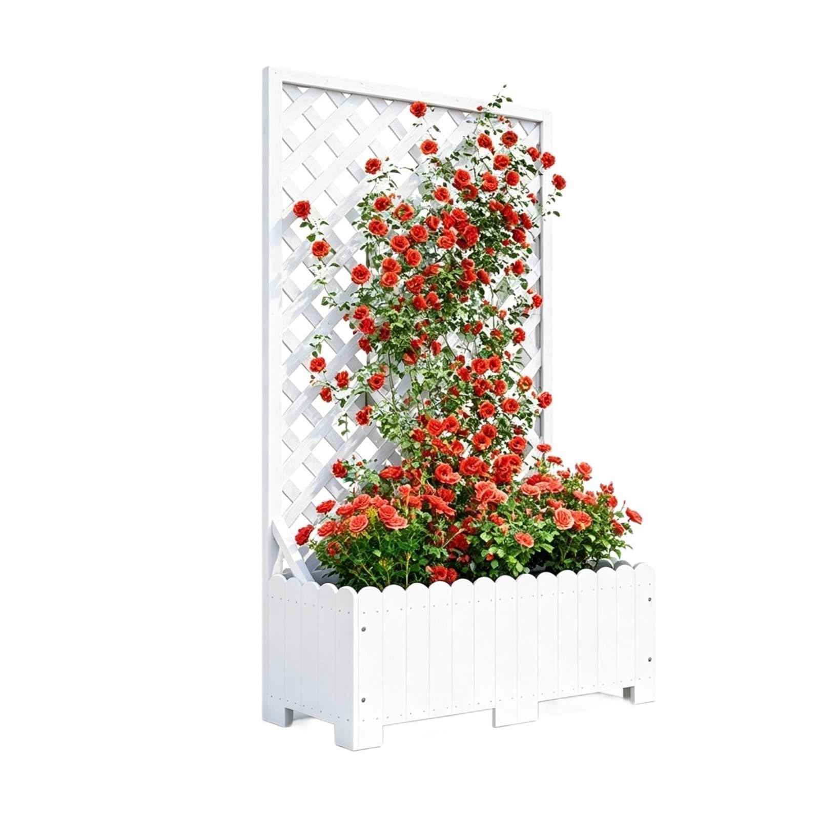 planter boxes outdoor Flower Box Planting Trough Partition Fence Planter