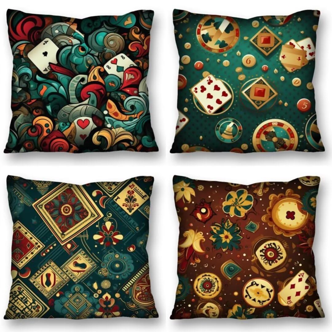 Juego de 4 Fundas de Cojines 70x70 cm Cojines abstracto redondo Funda Cojin Cuadrados de Lino Fundas Cojines Sofá Cojines Decorativos para Salón Sofá Dormitorio Coche Jardín Decoración del Hogar