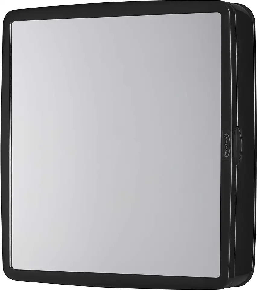 Armário Banheiro Espelho Reversível Preto Ar51 - Sintex