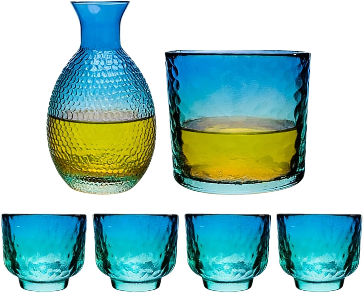 Sake Serving Set Glass Japanese Heat-Resistant