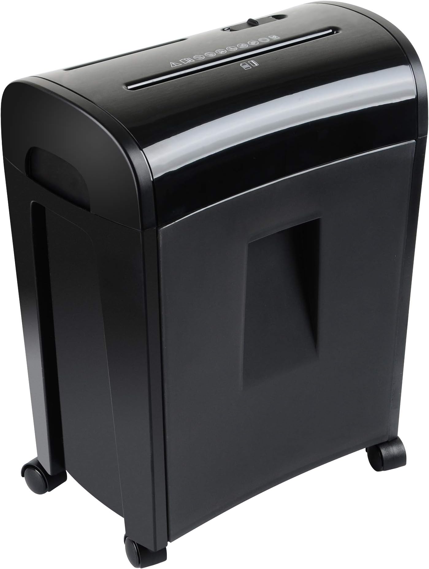 Zoomyo 10 Sheet Cross Cut Paper Shredder, Shreds Paper, cd, DVD, Credit Cards. Suitable for Homes (Black)