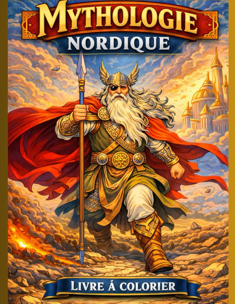 Mythologie Nordique: Livre à colorier