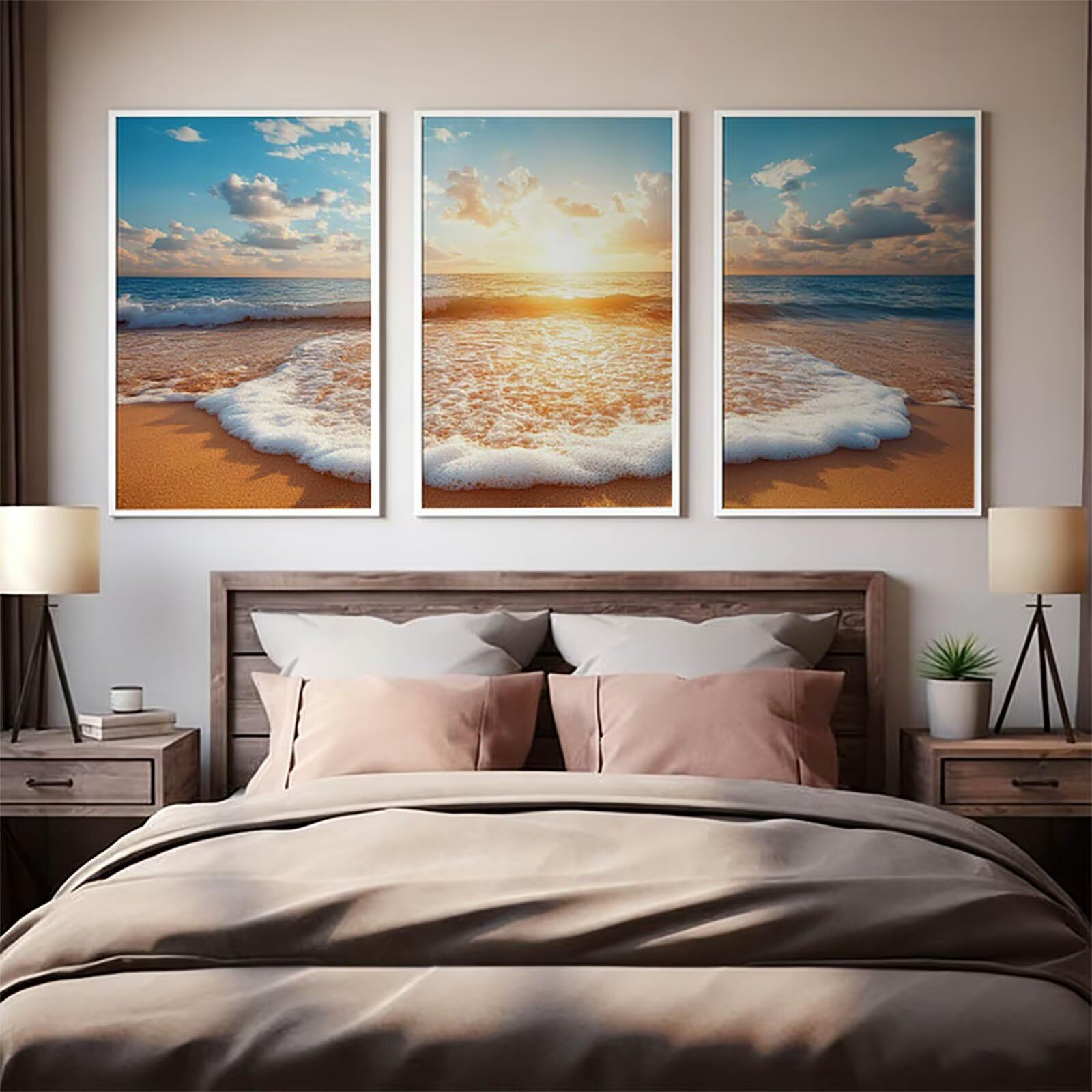 3 Pezzi Diamond Painting per Adulti Seao 5D Diamond Painting Crystal Art Ricamo Quadrato Tramonto per Principianti Adulti, Arredamento per la Casa Decorazioni da Parete 60x90cm a-6712