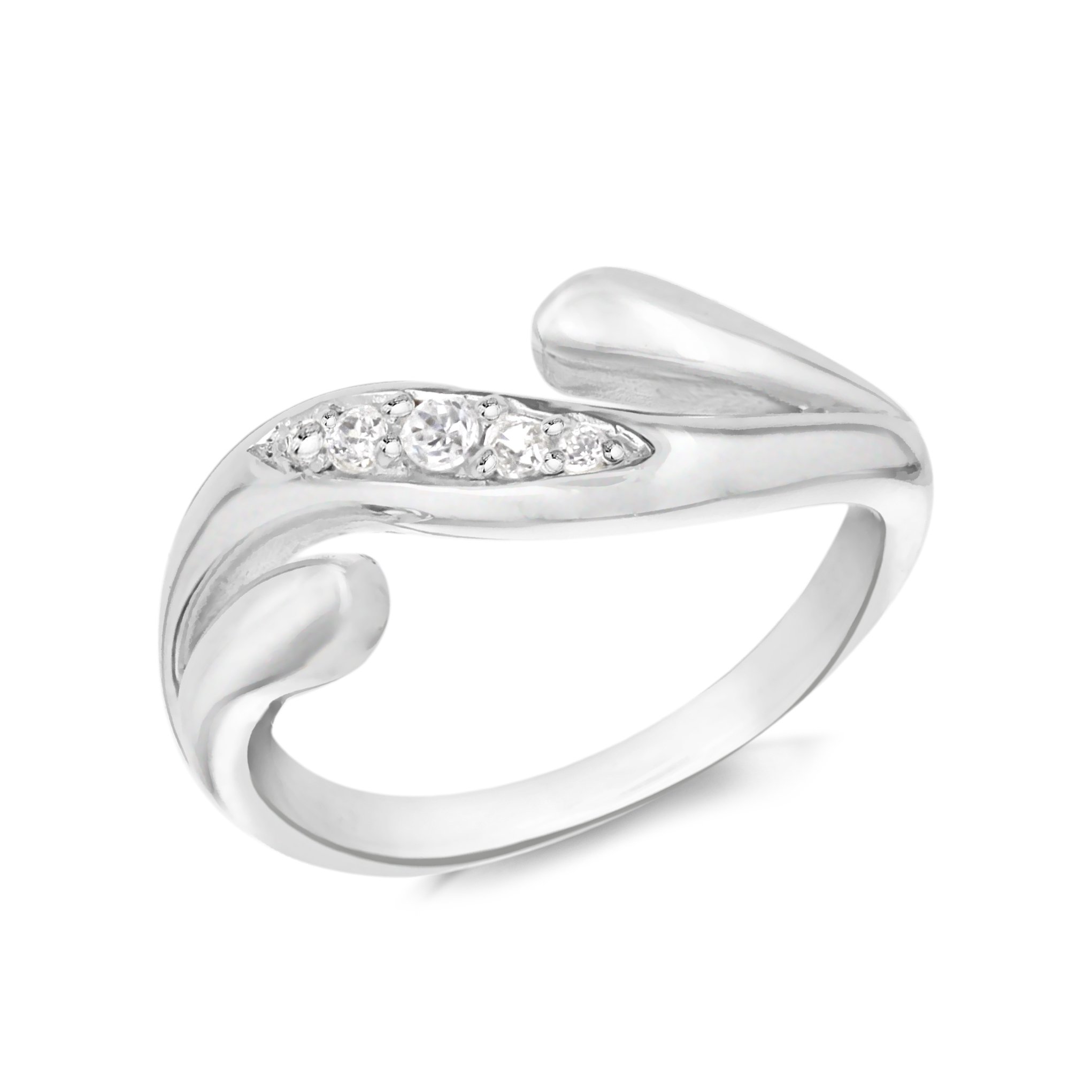 Tuscany Silver Anello da Donna in Argento Sterling 925, con Zirconio Cubico