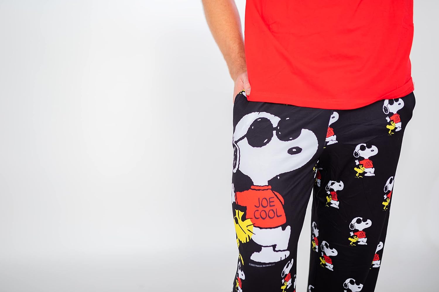Snoopy Unisex Lounge Pajama Pants - Comfy, Loose-Fit, Ultra-Soft - Snoopy Joe Cool Sleep Bottoms - Image 3