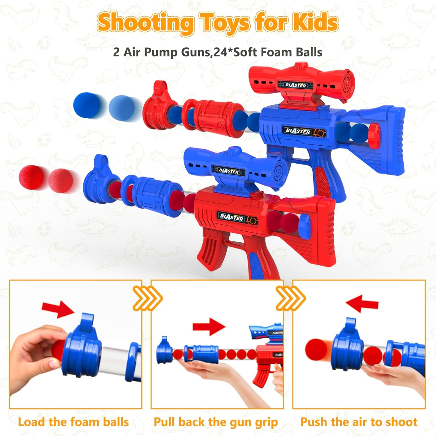 Movable Dinosaur Shooting Toys for Kids Ages 5-8, for 6-8 Year Old Boys Girls Dinosaur Toys with Mist Spray,Roar & Light,Shooting Games for Kids Birthday Gifts Outdoor Indoor