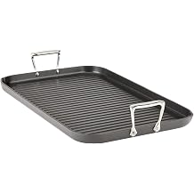 All-Clad 2100086642 E7954164 HA1 Hard Anodized Nonstick Dishwaher Safe PFOA Free Grande Grill Cookware, 13 20-Inch, Black, Aluminum
