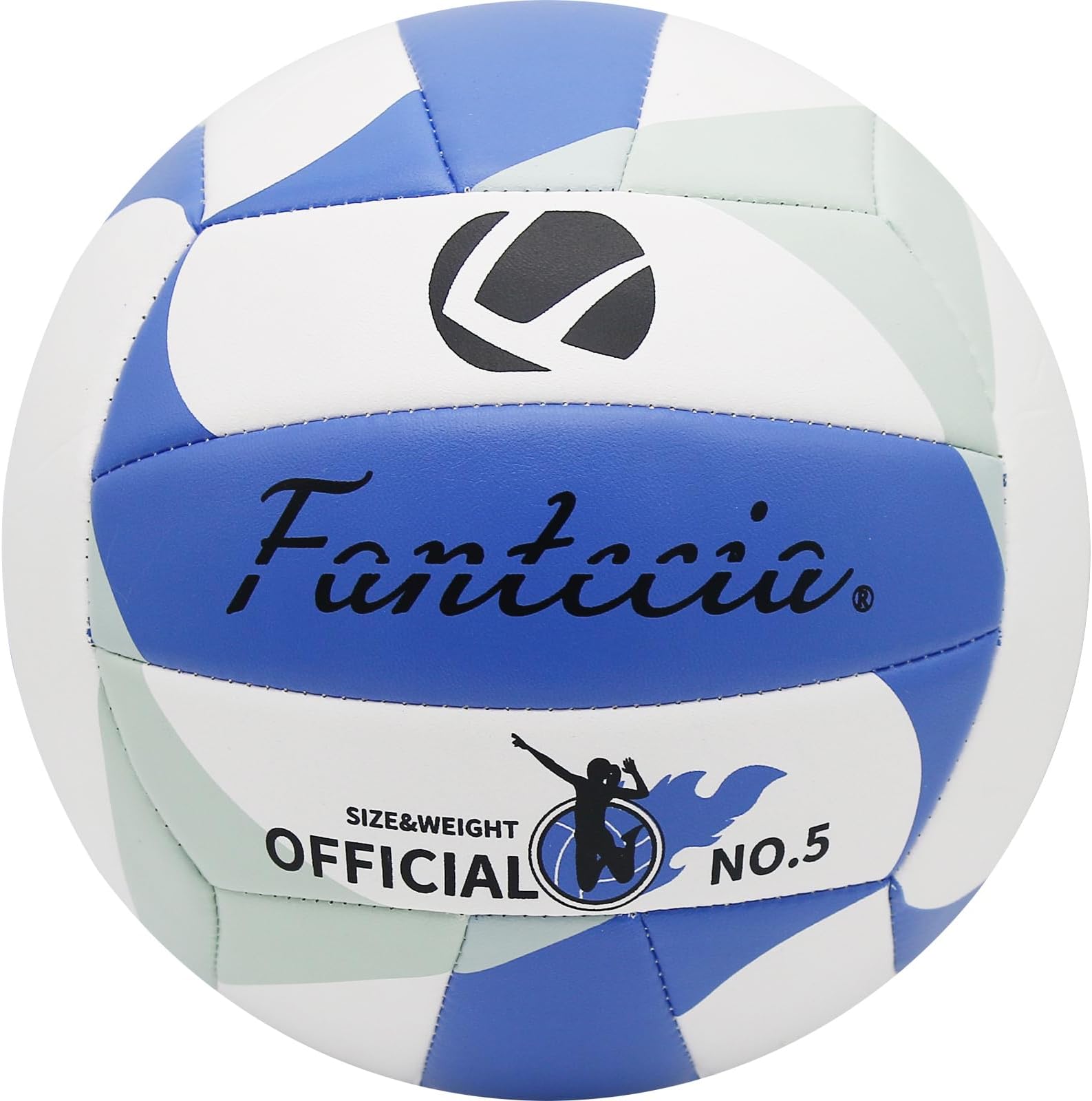 Fantecia Volleyball Official Size 5, Soft Beach Volleyball for Girls Youth Teens on Beach Game Gym Training Competition