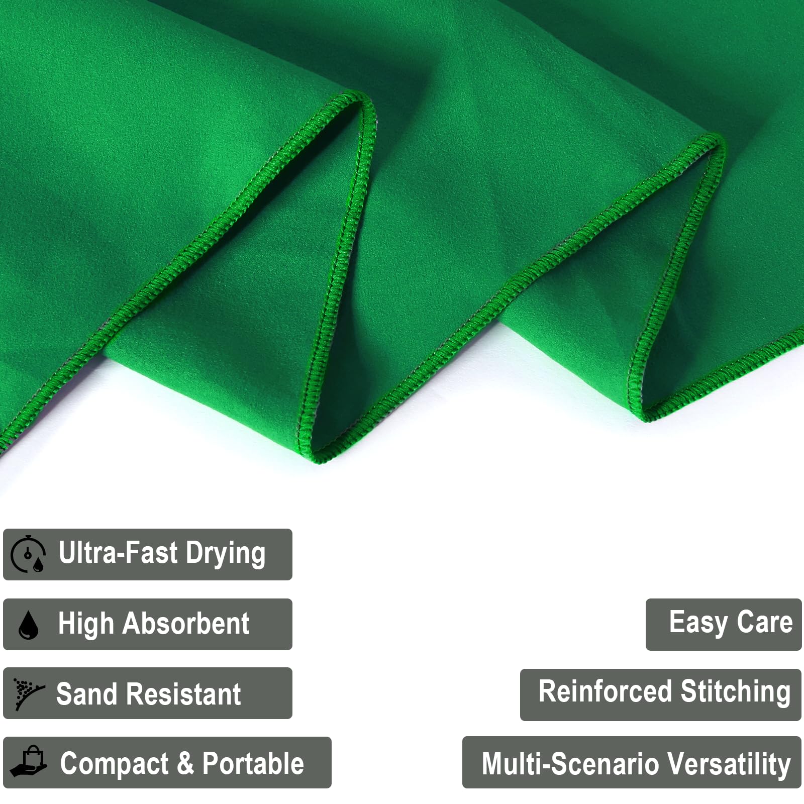 DKDDSSS 5 Pièces Serviette Microfibre, Serviette De Refroidissement, Serviettes De Sport Ultra Légères Et à Séchage Rapide, Serviette De Voyage Parfaite, Serviette Froide Pour Fitness Sports Yoga