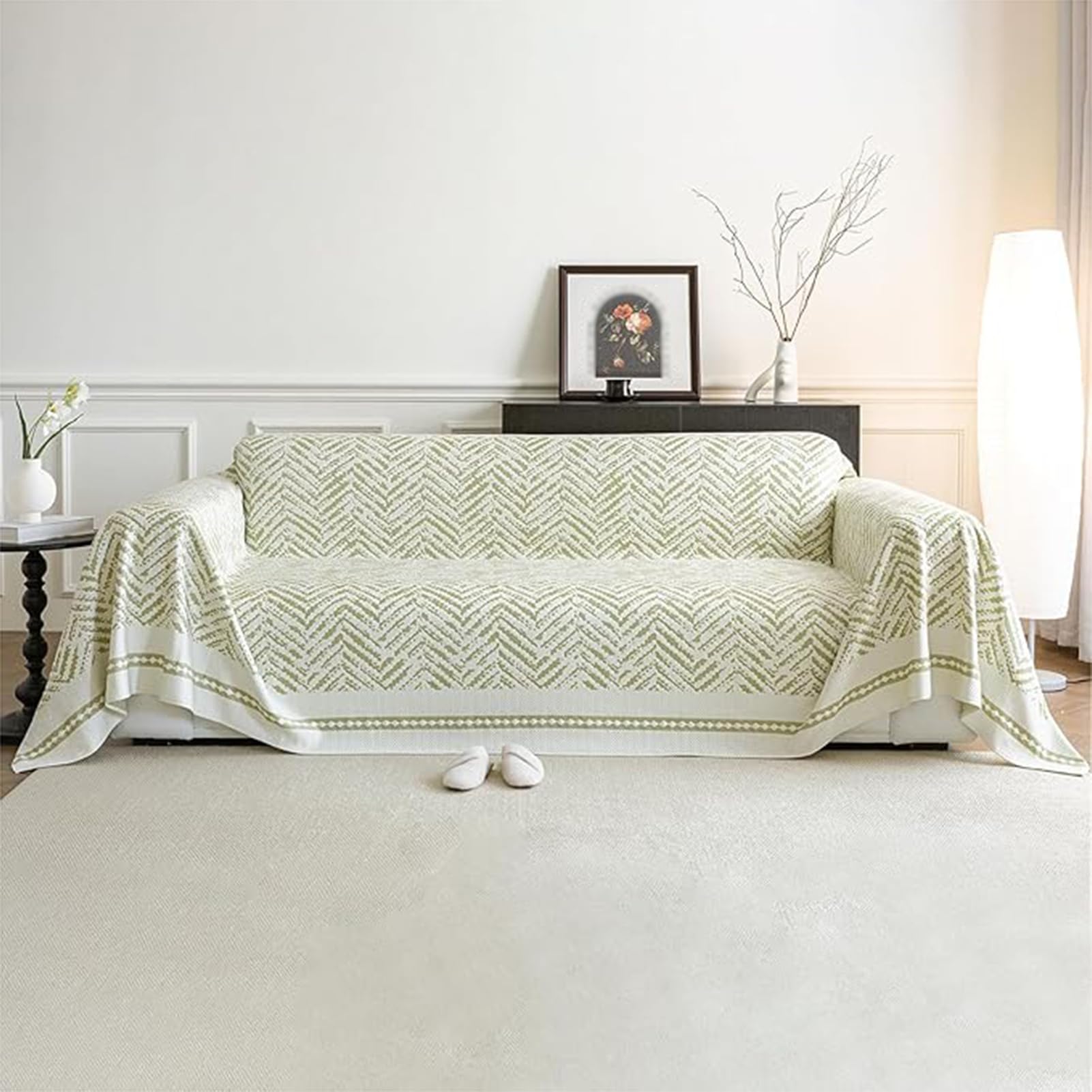 Housse de canapé rafraîchissante d'été 200x260 cm multifonctionnelle
