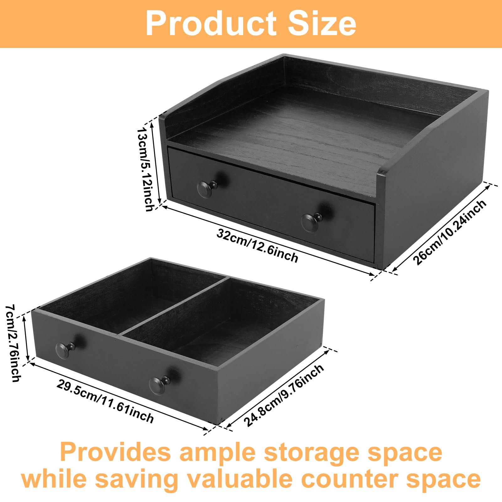 Nizer per cialde con cassetto, supporto per capsule, supporto per macchina da caffè, accessori da cucina, soluzione per riporre il caffè per casa e ufficio, design salvaspazio