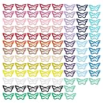 ECADY 100-Piece Metal Snap Hair Clips for Girls, Toddlers, and Kids - Perfect for Fine Hair, Thick Hair, and More - Featuring Fun Butterfly Designs