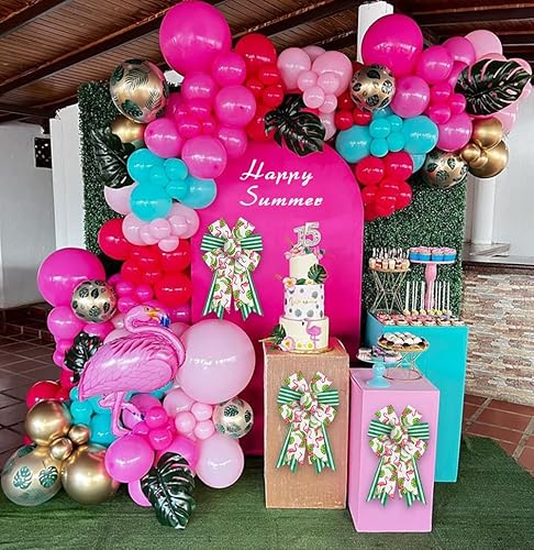 Miniatura 10 de 2 lazos de corona de verano, piña, ananas, blanco y negro, lazos de arpillera a cuadros para coronas, lazos de frutas de verano, lazos para