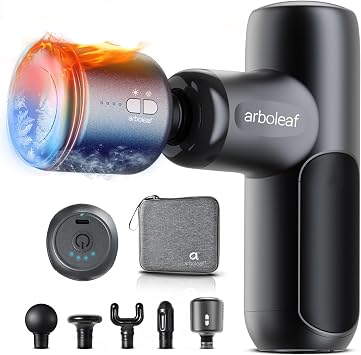 arboleaf Mini ThermaCool Massage Gun, Hot & Cold Percussion Muscle Relief
