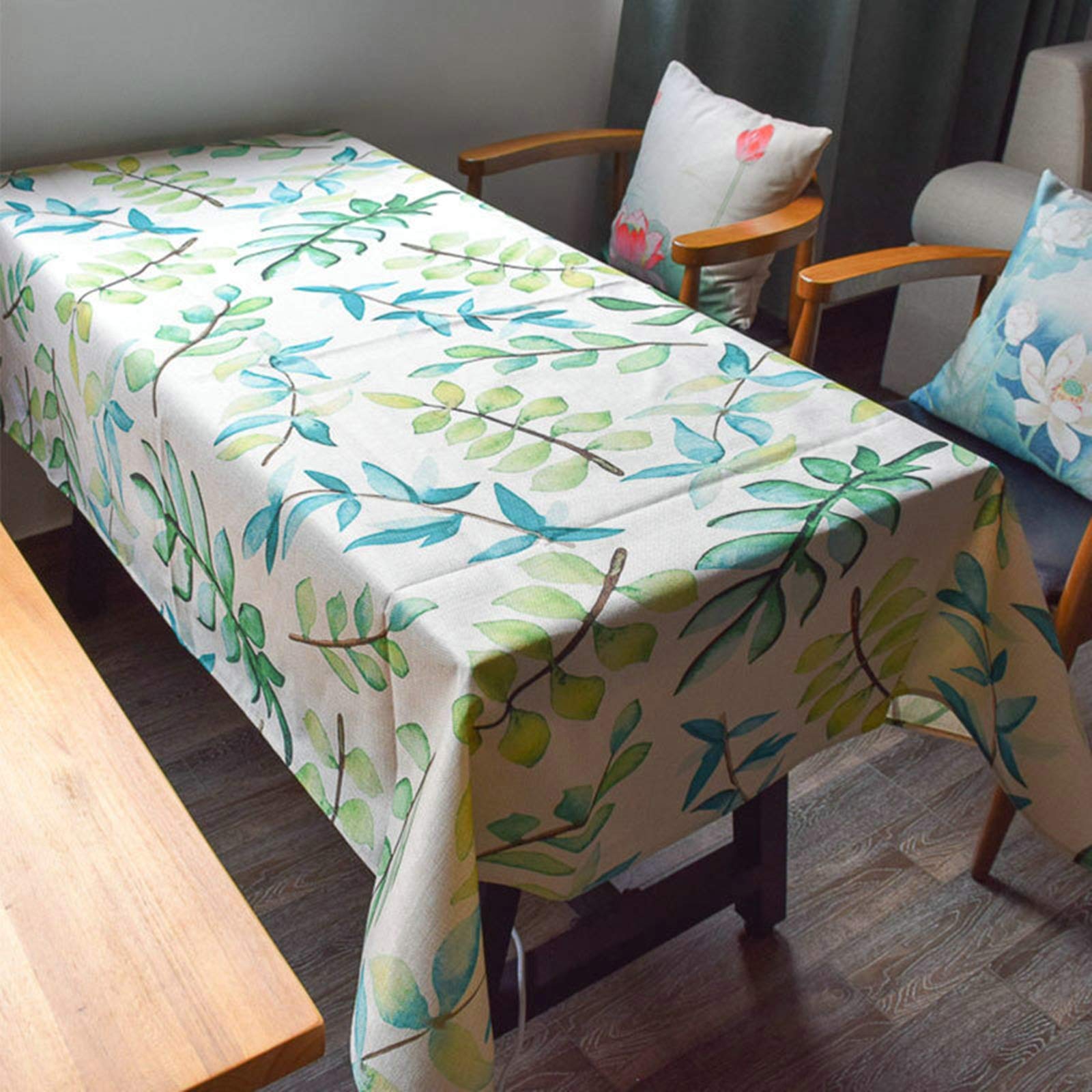Nappe coton lin protégeant votre table avec élégance moderne 140x200cm