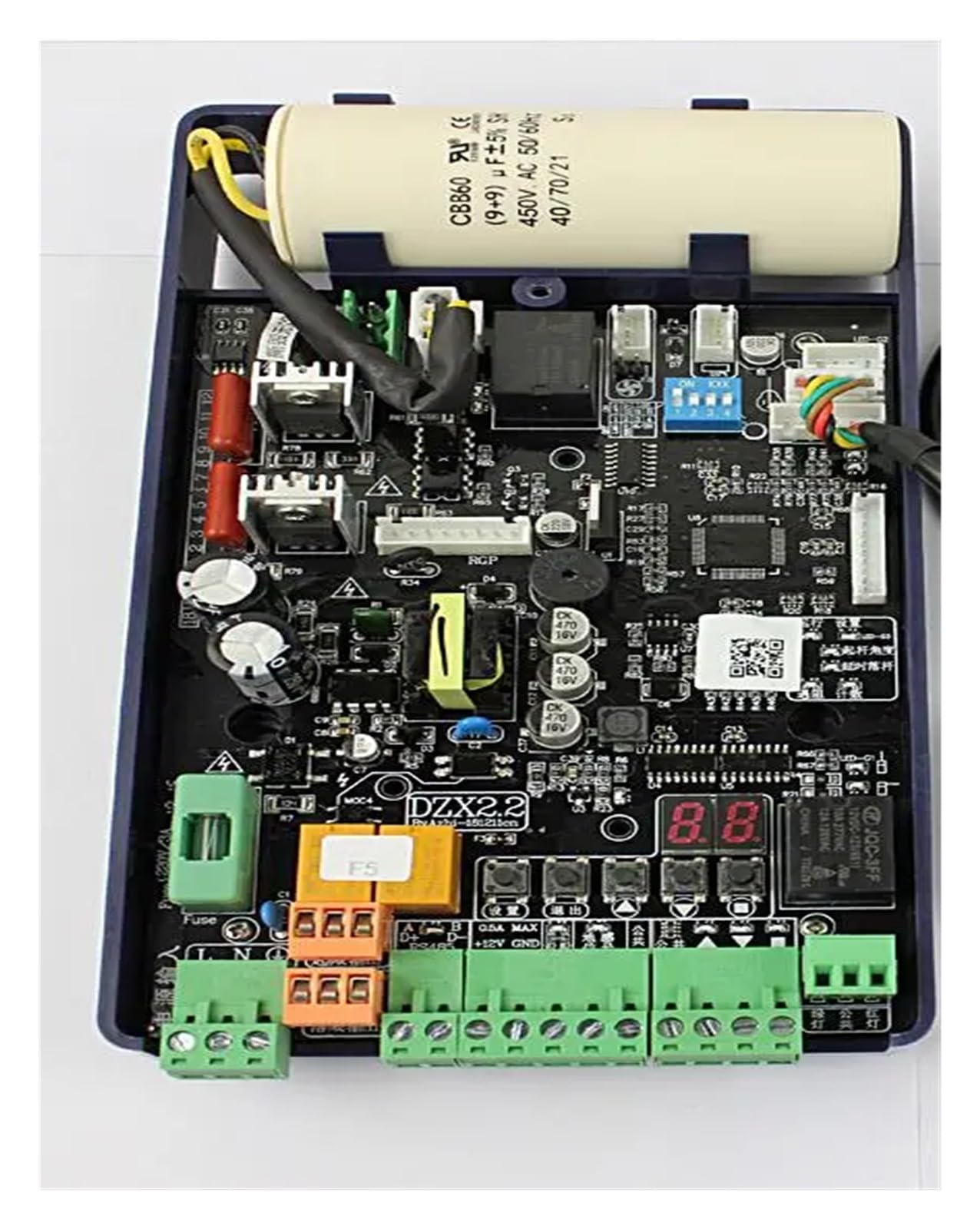 Rsgxlfqzvak Only Board Automatic Gate Opener, 220Vac Circuit Board Motherboard Control Card For Gate With Capacitor Remote Optional(Only Board)