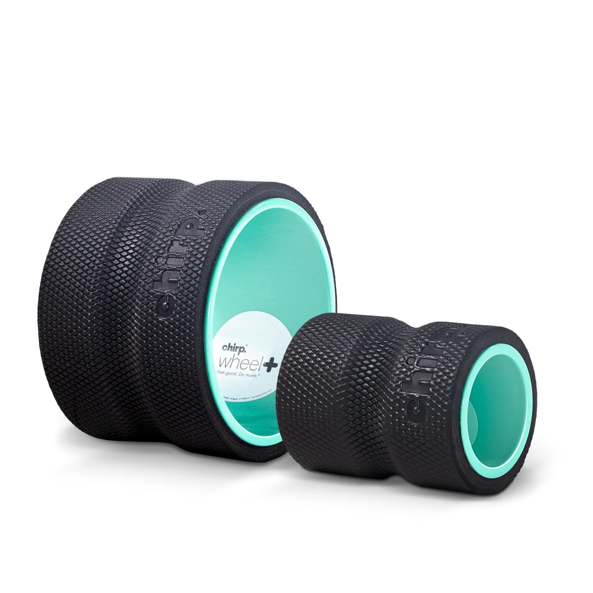 Chirp Wheel+ Deep Tissue 2Pack Wheel Foam Roller Targeted Muscle Roller For