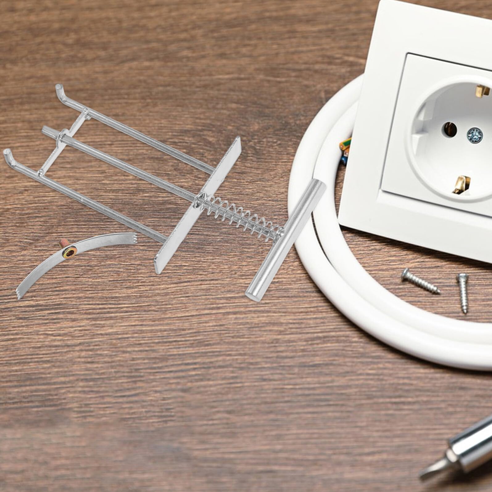 PRETYZOOM Kit di Riparazione Cassetta Elettrica 25 Pezzi in Lega di Manganese Argento per Fissaggio e Manutenzione Interruttore Tipo 86 per Uso Elettricisti
