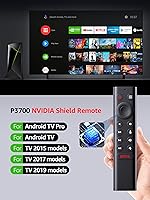 Vista 2 de Repuesto para control remoto Nvidia Shield con búsqueda por voz, botones retroiluminados, botones de menú personalizables (sin batería)