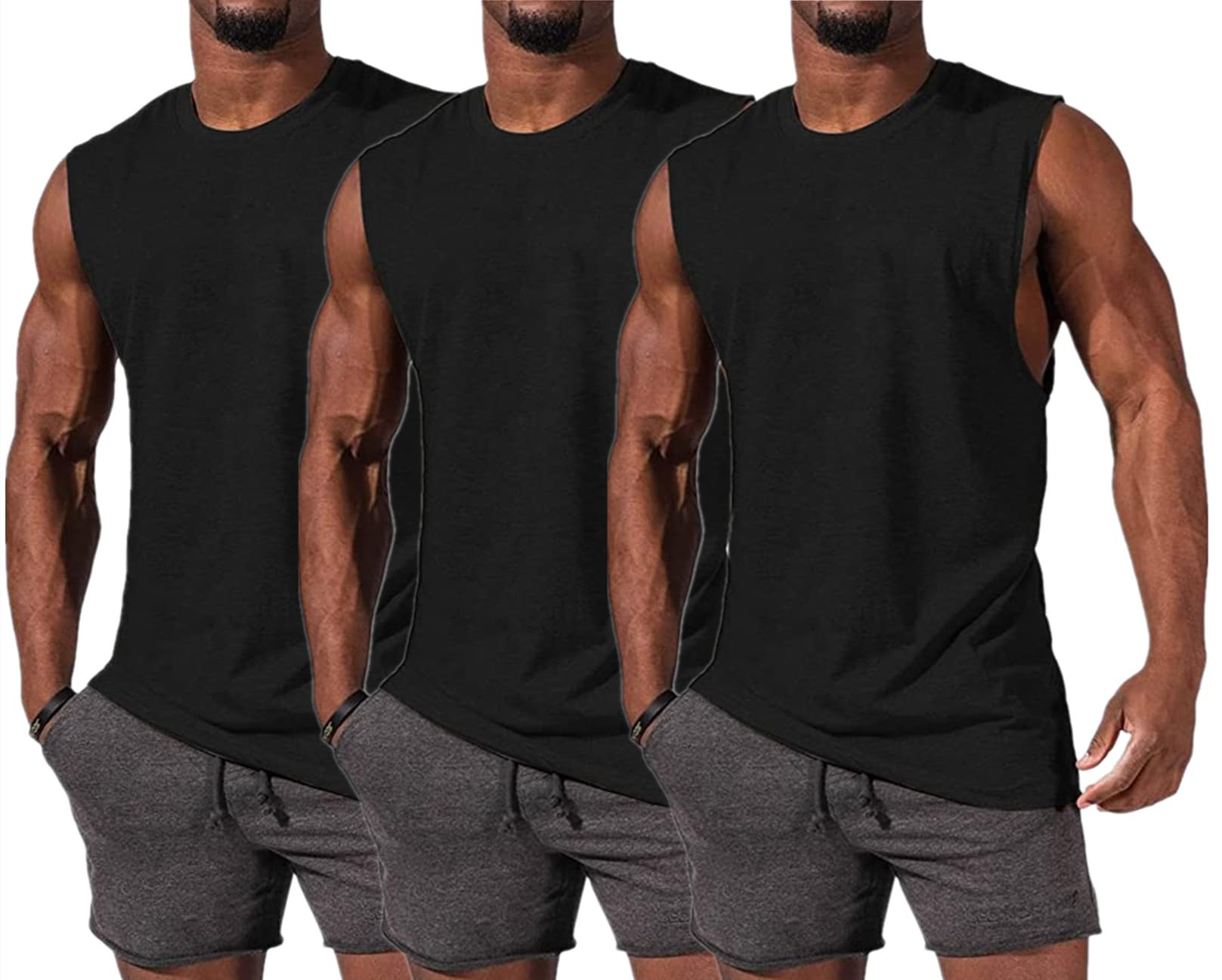 HOTCAT Tank Top Herren Ärmelloses Muskelshirts Gym Sport Unterhemd Männer T Shirt Herren Fitness Weste
