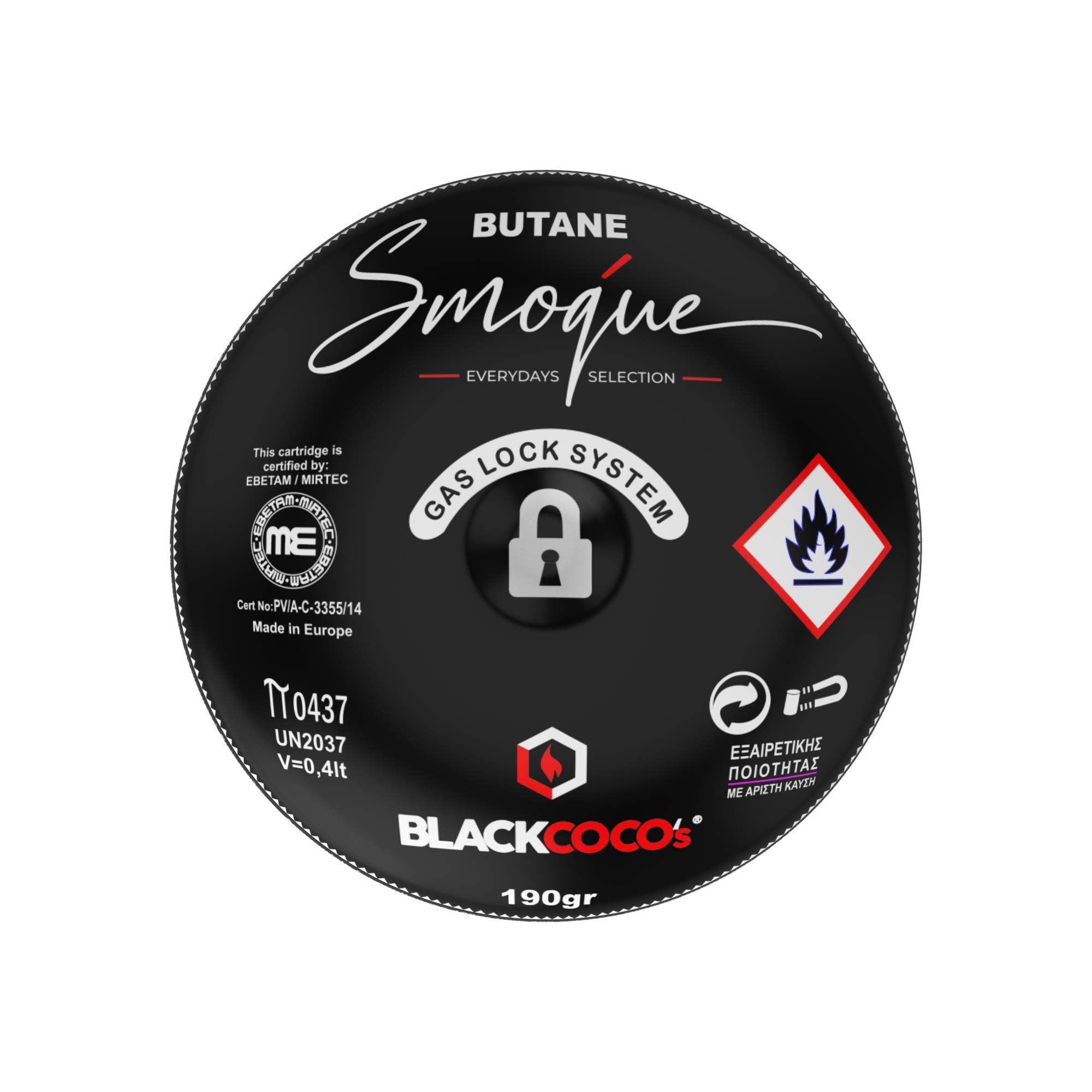BLACKCOCO's 36x 190g Butan Stechkartusche Gaskartusche Stechgaskartusche für Campingkocher Gaskocher Lötbrenner Lötmeister Campinglampe Gas Kartusche
