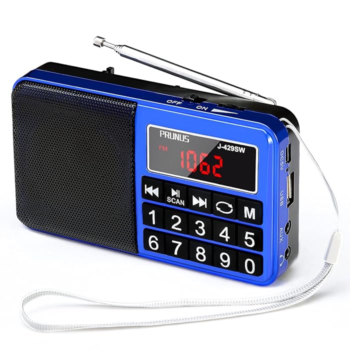 Buy PRUNUS L429 SW AM FM Radio Portable Digital Battery Operated Radio