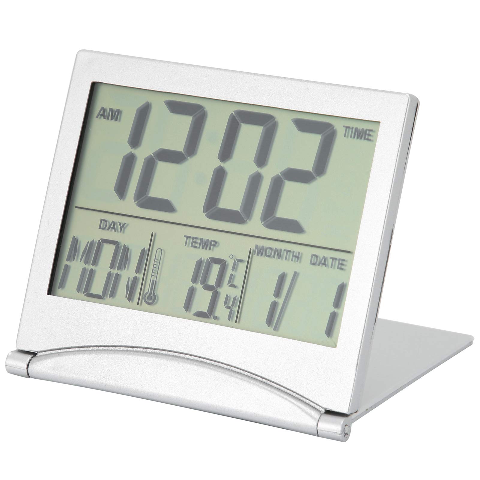 Ruining Digital Alarm Clock Digital Travel Alarm Clock Compact and Lightweight Home Decor for Bedroom Nightstand or Desk