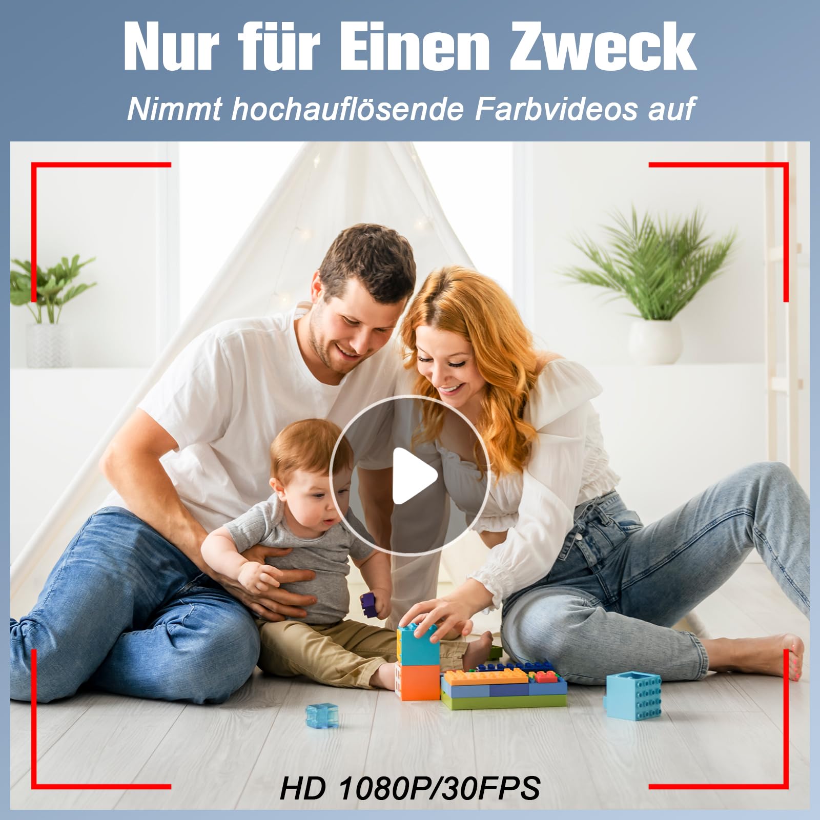 Kleine Kamera 1080P, Mini-Stiftkamera ohne WLAN für Innen und Außen