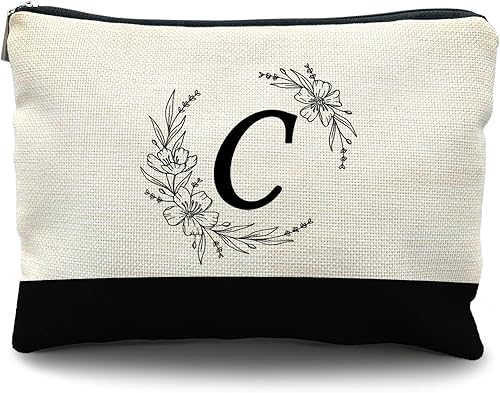 Miniatura 9 de Likjad Bolsa de cosméticos para dama de honor, bolsa de maquillaje personalizada, bolsa de maquillaje personalizada con monograma inicial, regalos