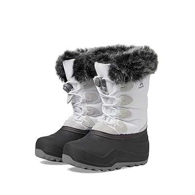 Kamik Kids Snowangel (Little Kid/Toddler/Big Kid) Girls Shoes White/Black Sole