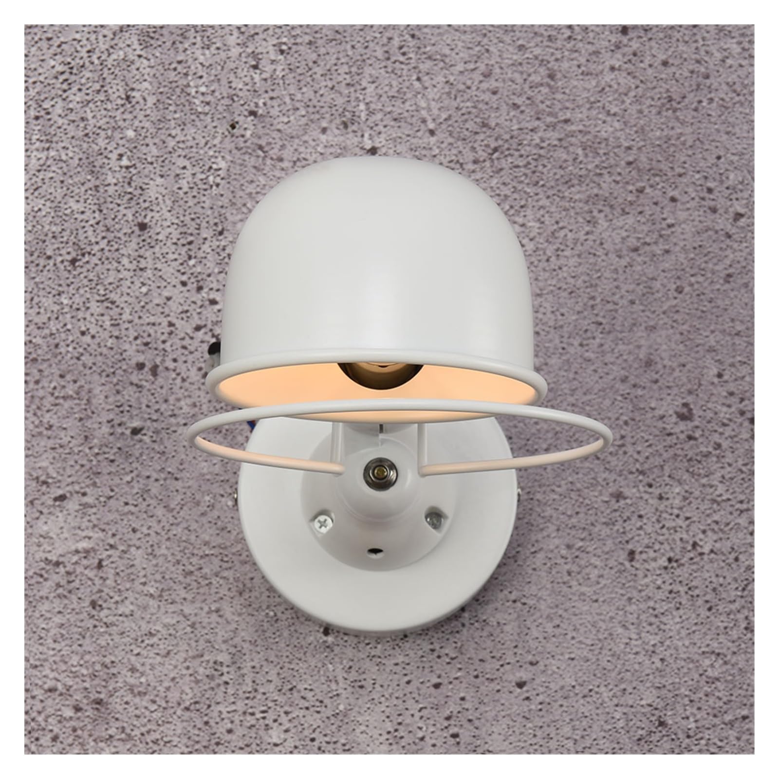 Genérico Lámpara de pared Jielde ajustable de estilo Industrial nórdico clásico, aplique de pared en V, luces LED for sala de estar, dormitorio y baño(W12146L white,With switch)