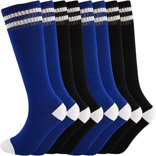 SocksDiary Knee High Socks for Kids, Cotton Soccer Socks for Boys, Girls, Toddlers……