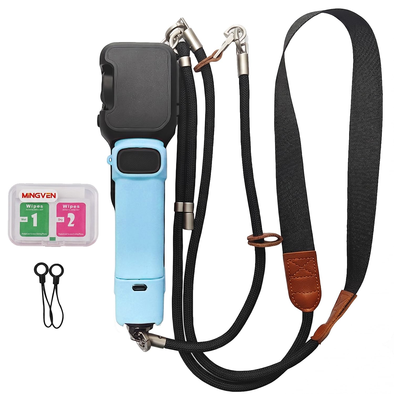 Correa de cámara para Insta360 Luna Ultra con lente y protector de
